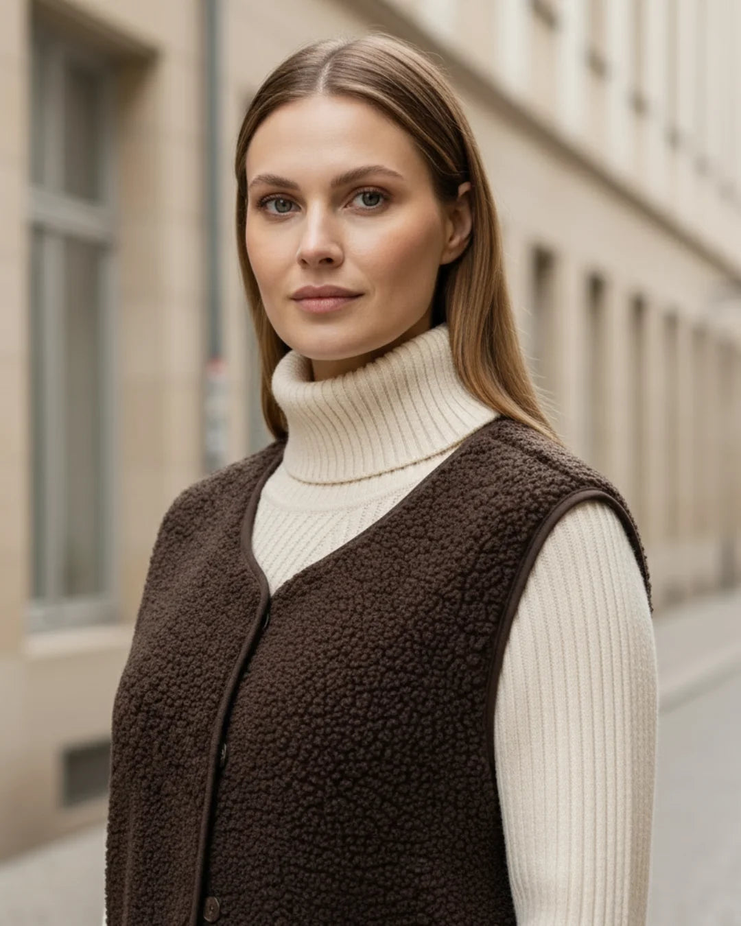 Solene™ – Parisian Wool Cardigan for Effortless Elegance