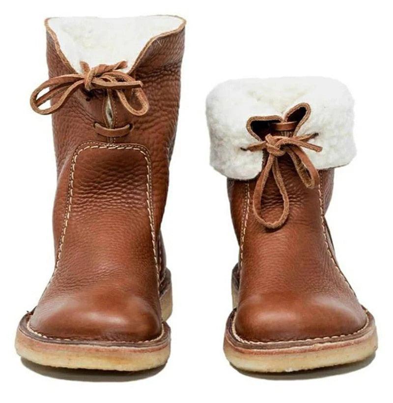 WASSERDICHTE POLARSTIEFEL AUS LEDER MIT WOLLFUTTER | Lupi
