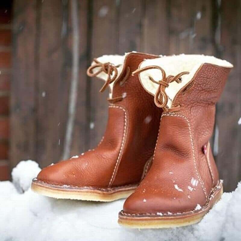 WASSERDICHTE POLARSTIEFEL AUS LEDER MIT WOLLFUTTER | Lupi