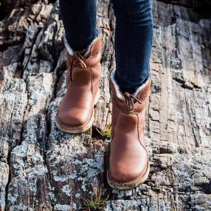 WASSERDICHTE POLARSTIEFEL AUS LEDER MIT WOLLFUTTER | Lupi