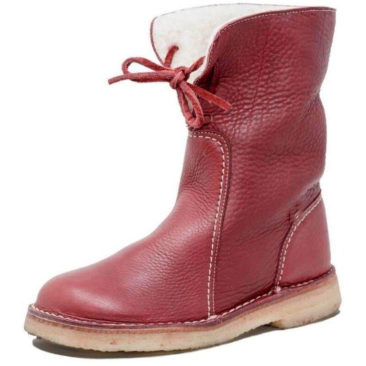 WASSERDICHTE POLARSTIEFEL AUS LEDER MIT WOLLFUTTER | Lupi