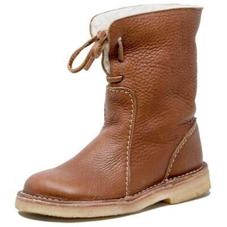WASSERDICHTE POLARSTIEFEL AUS LEDER MIT WOLLFUTTER | Lupi