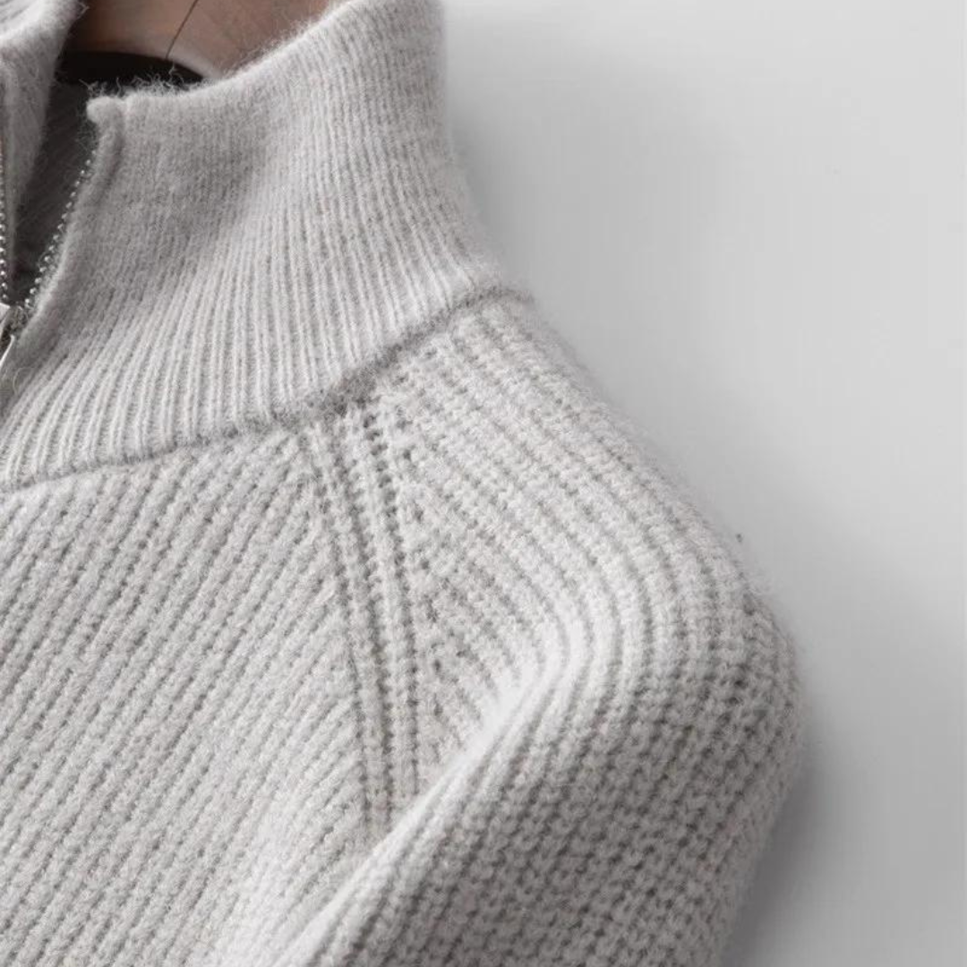 Colton Kaschmir-Pullover mit Reißverschluss | Lupi