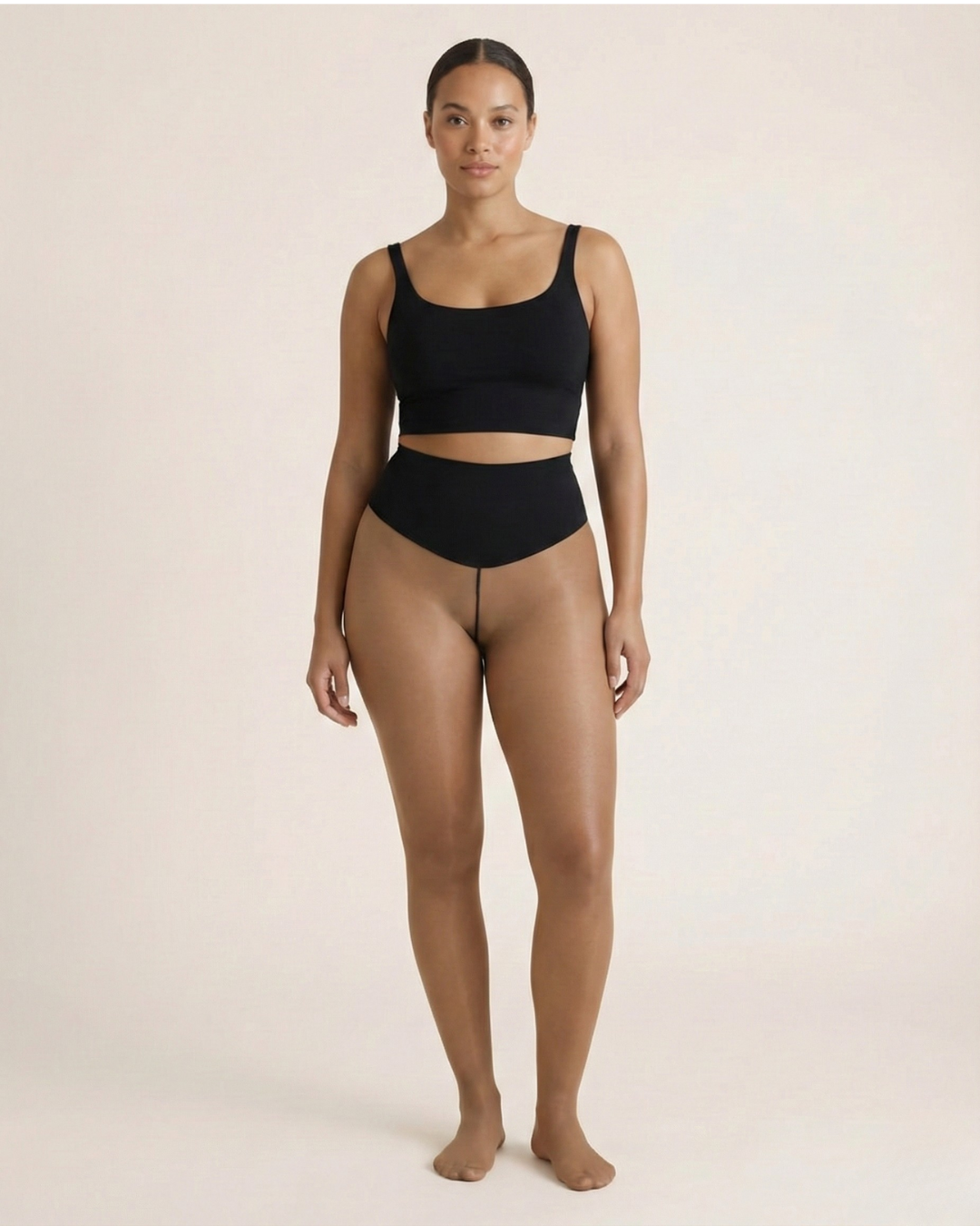 Curvy™ – Fleece-lined tights with a natural sheer look