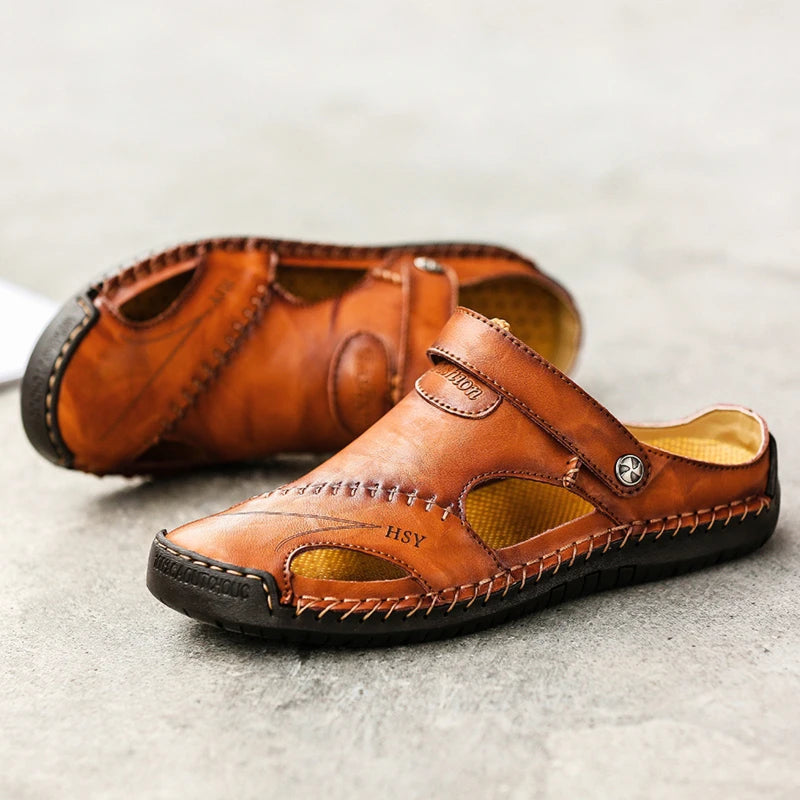 Orthopedic Leather Sandals - Lupi