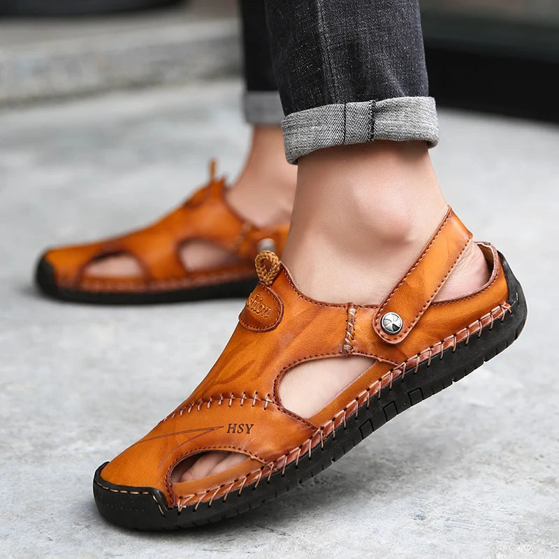 Orthopedic Leather Sandals - Lupi