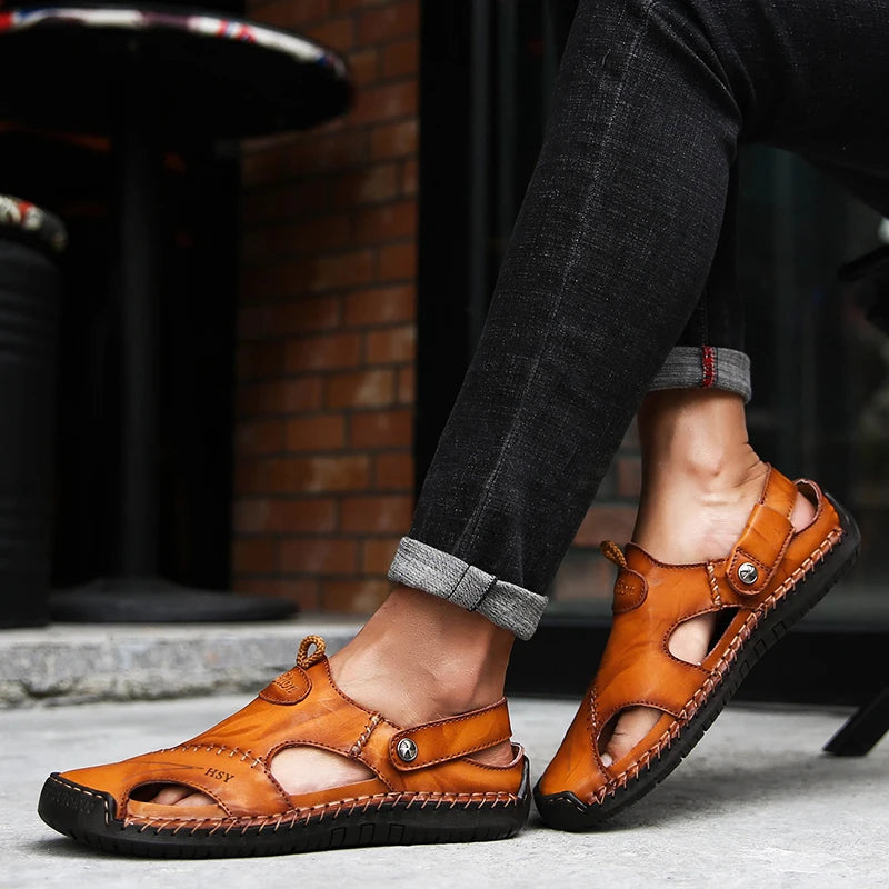 Orthopedic Leather Sandals - Lupi