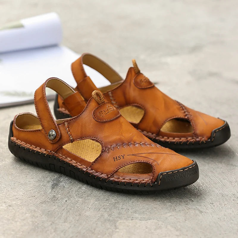 Orthopedic Leather Sandals - Lupi
