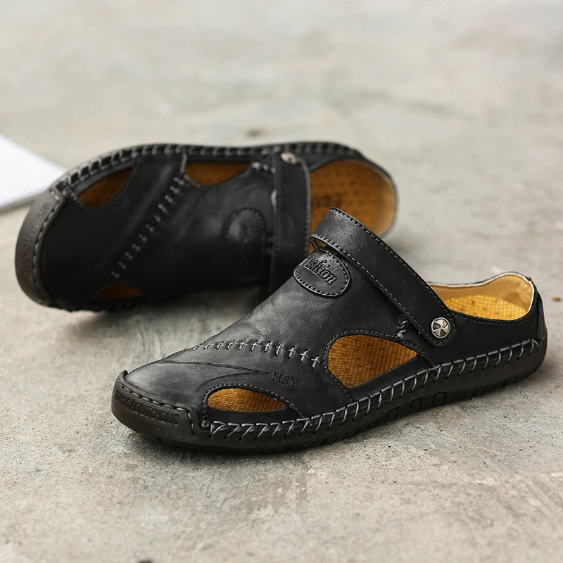 Orthopedic Leather Sandals - Lupi