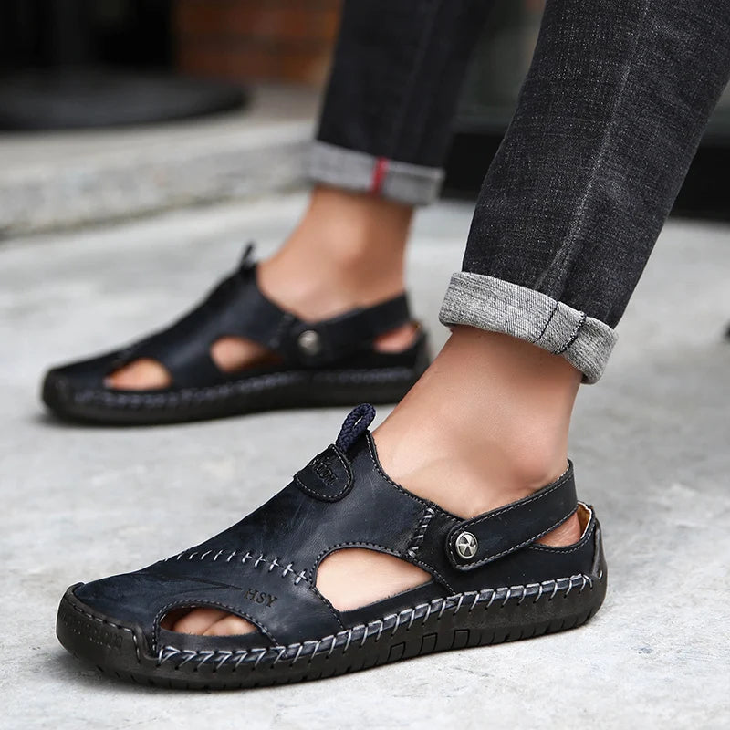 Orthopedic Leather Sandals - Lupi