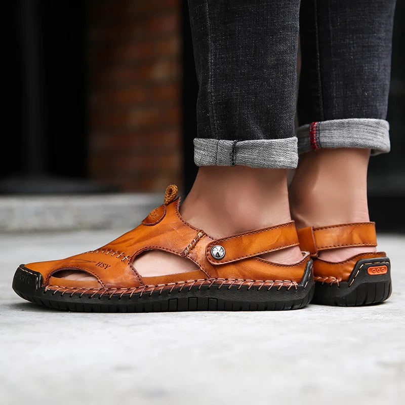 Orthopedic Leather Sandals - Lupi