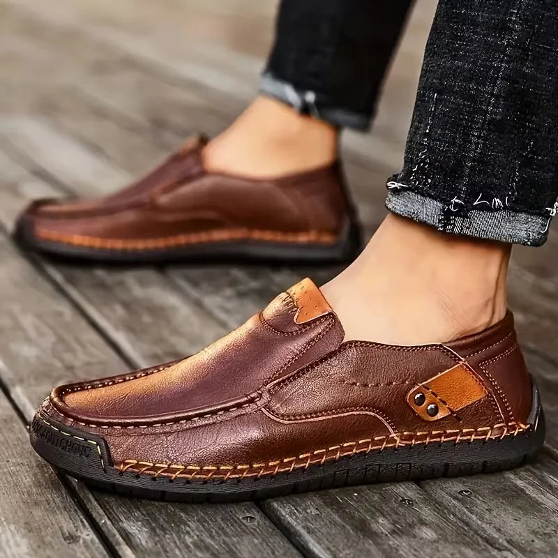 Bravon™ – Premium Leather Comfort Shoes for Men
