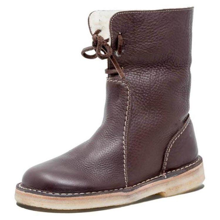WASSERDICHTE POLARSTIEFEL AUS LEDER MIT WOLLFUTTER | Lupi