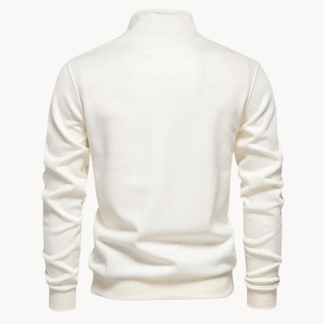 Pull zippé à col montant Lennox | Rizi