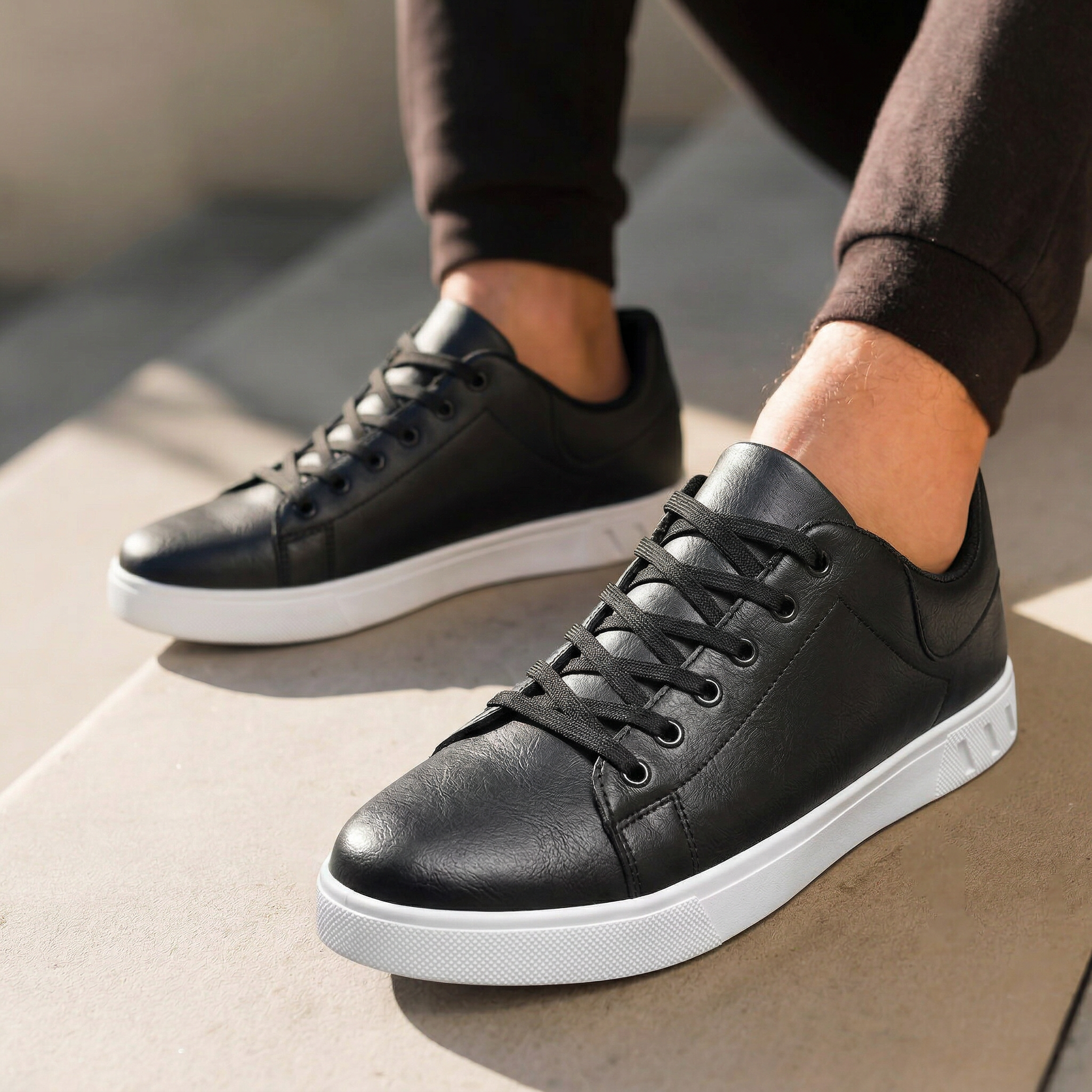 Jovan™ – Baskets en cuir élégantes et décontractées