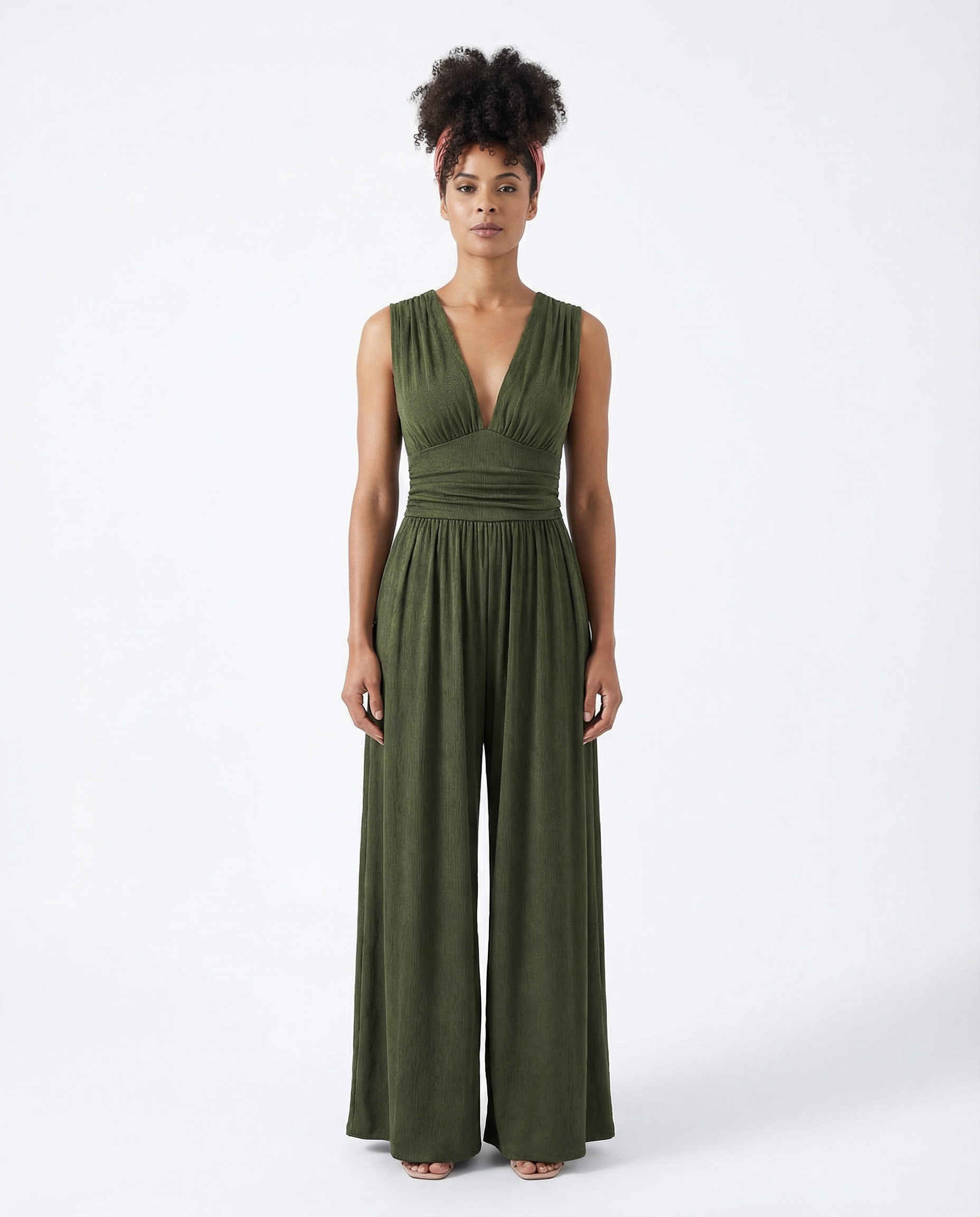 Charity™ – Chic Sleeveless Wide-Leg Jumpsuit
