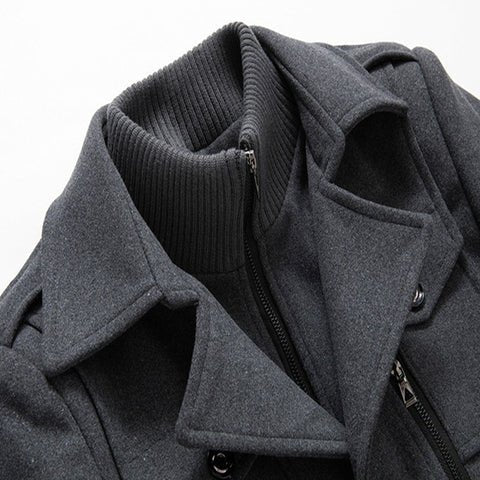 Two-Piece Men’s Coat for Style and Warmth - Peaky™