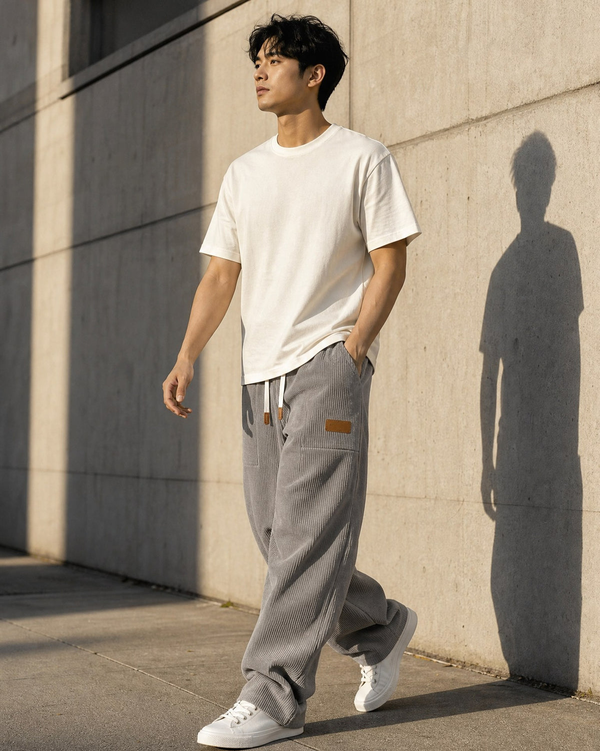 Marlow trousers worn outdoors