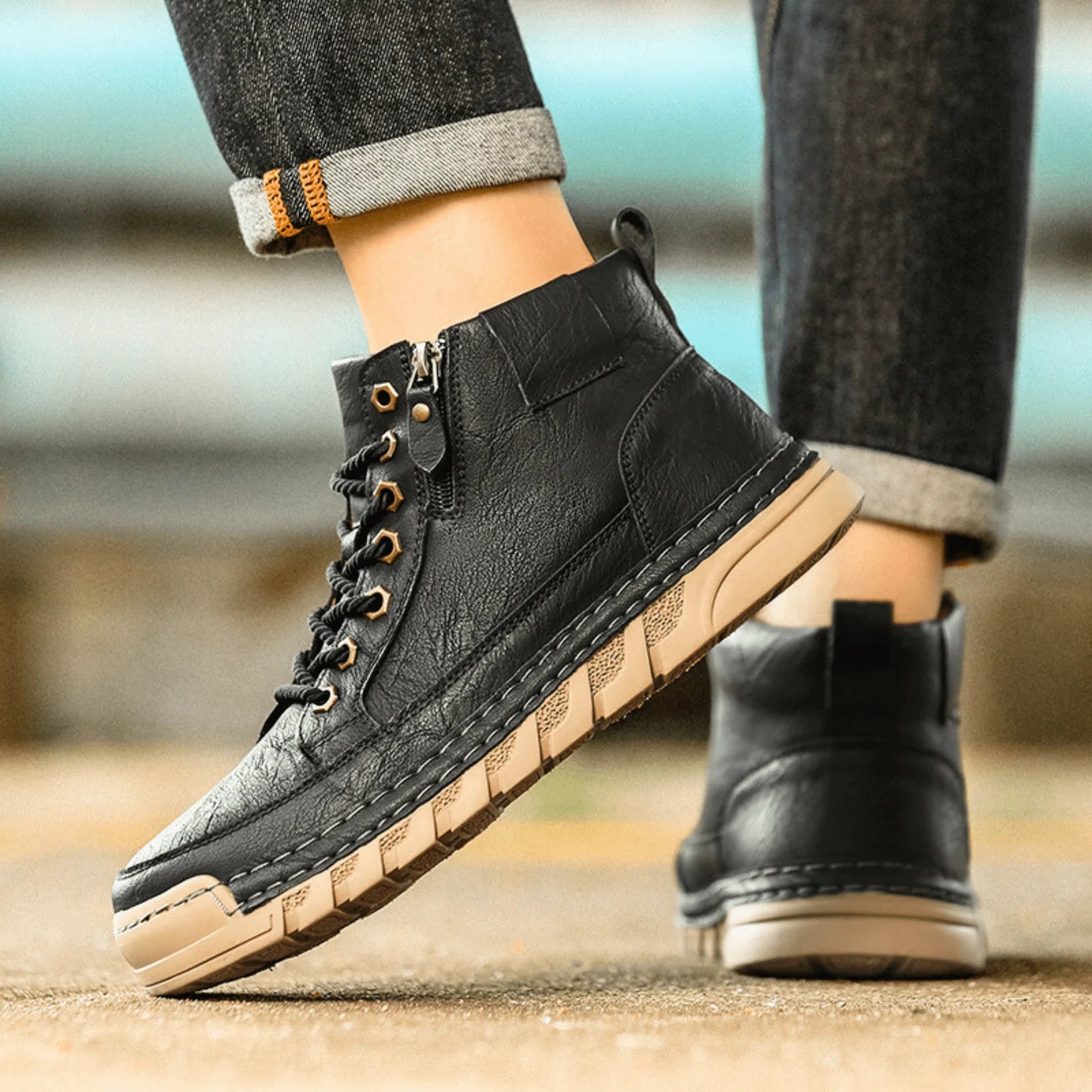 Apollo™ – Bota de Cuero Urbana Premium
