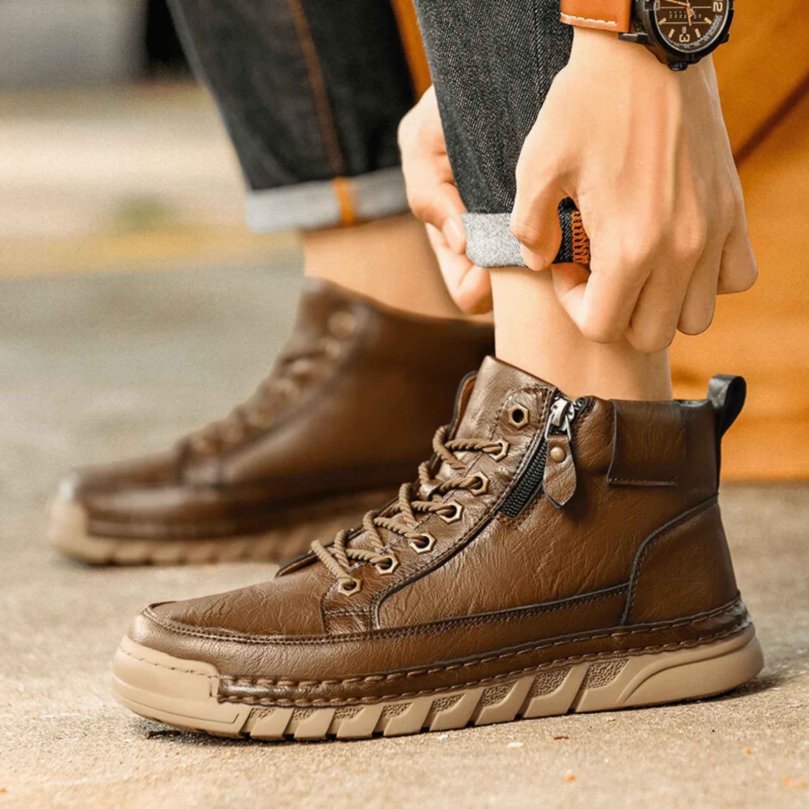 Apollo™ – Bota de Cuero Urbana Premium