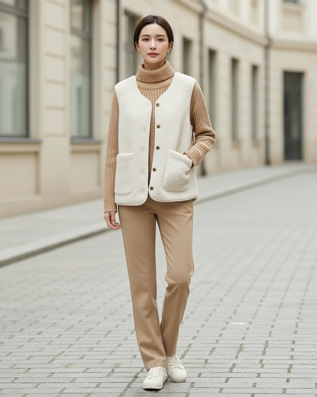 Solene™ – Parisian Wool Cardigan for Effortless Elegance