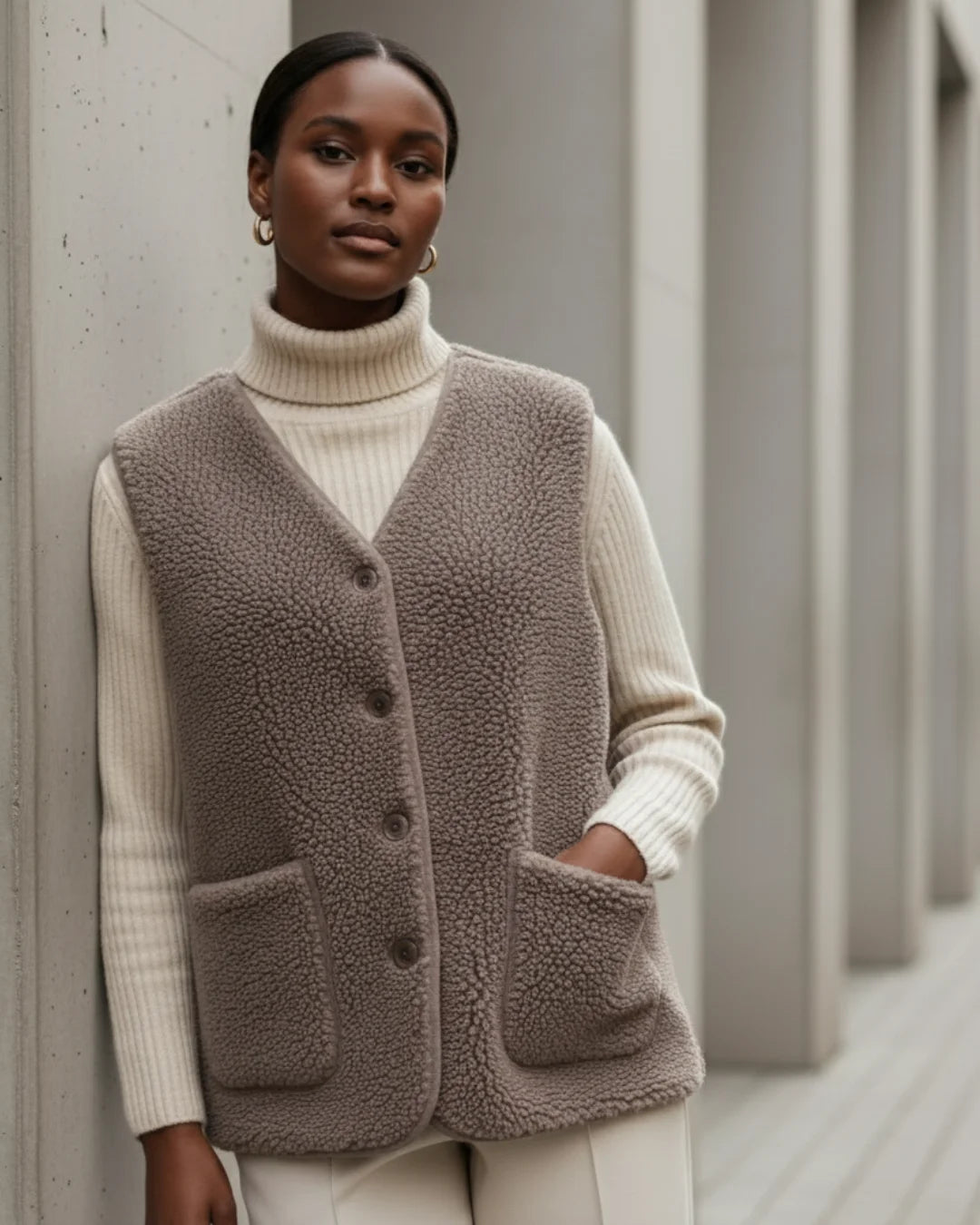 Solene™ – Parisian Wool Cardigan for Effortless Elegance