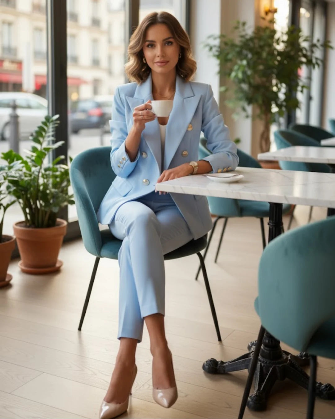 Timeless Elegance in a Modern Two-Piece Set - Cahrlot™