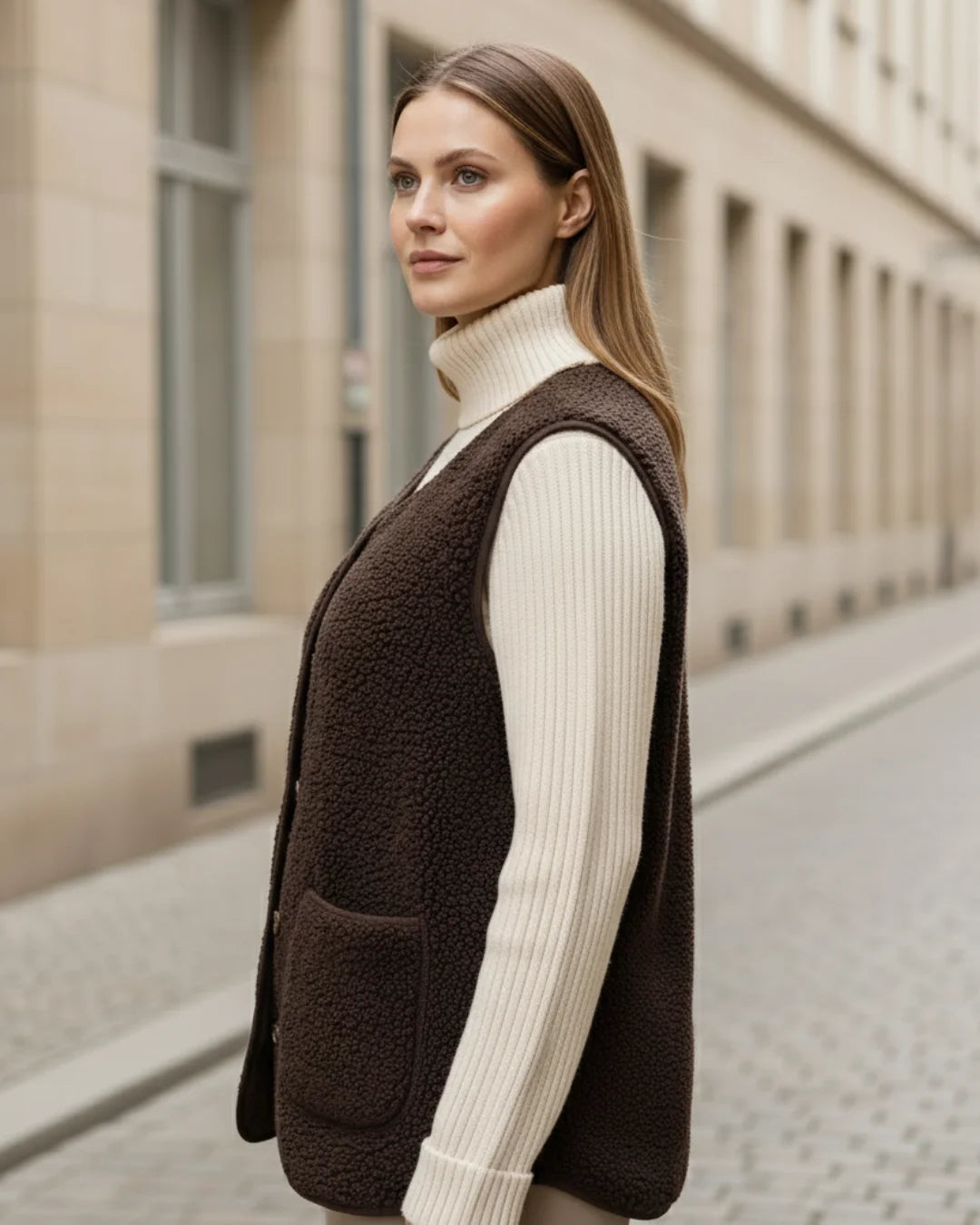 Solene™ – Parisian Wool Cardigan for Effortless Elegance