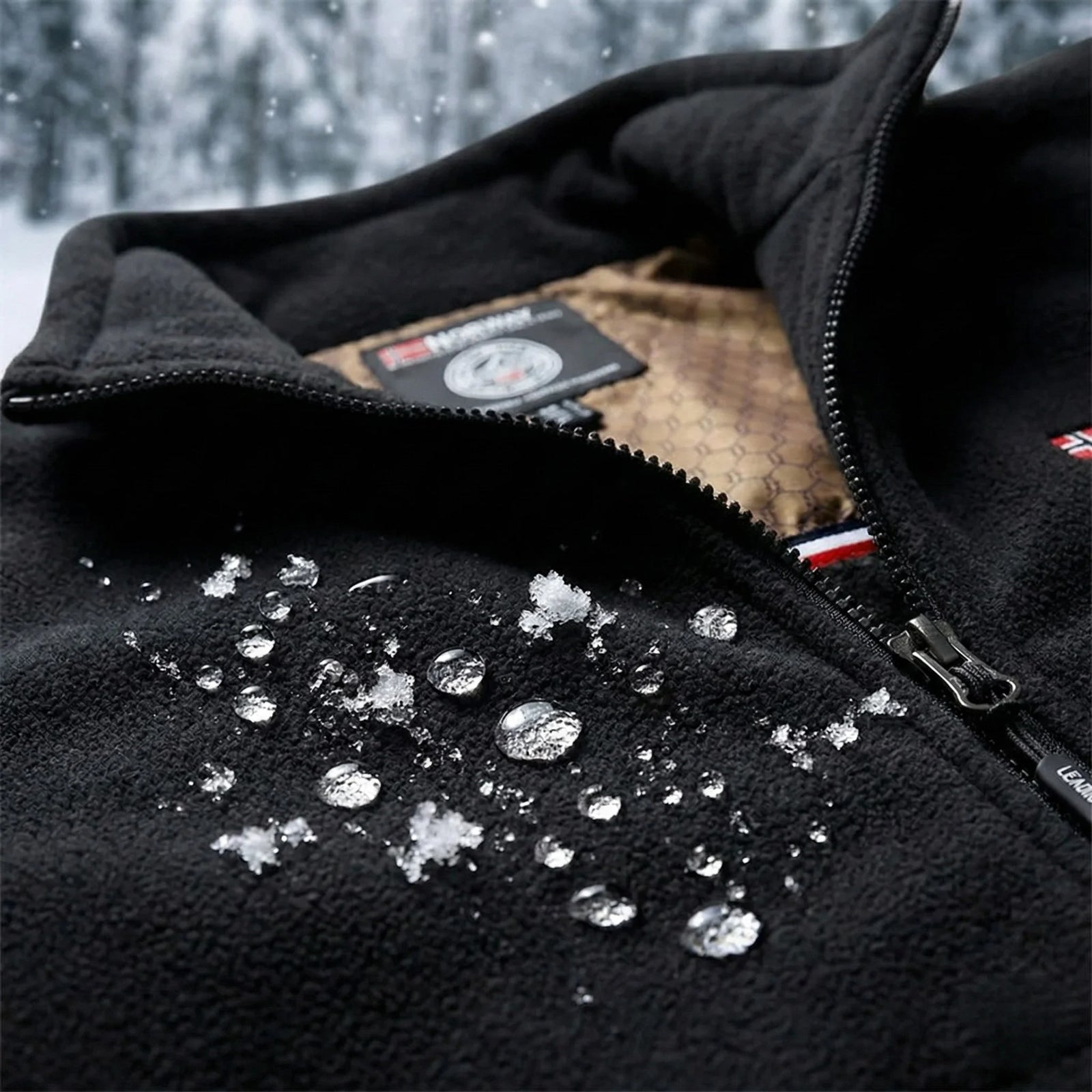 2. Water-repellent material – stay dry in rain & snow