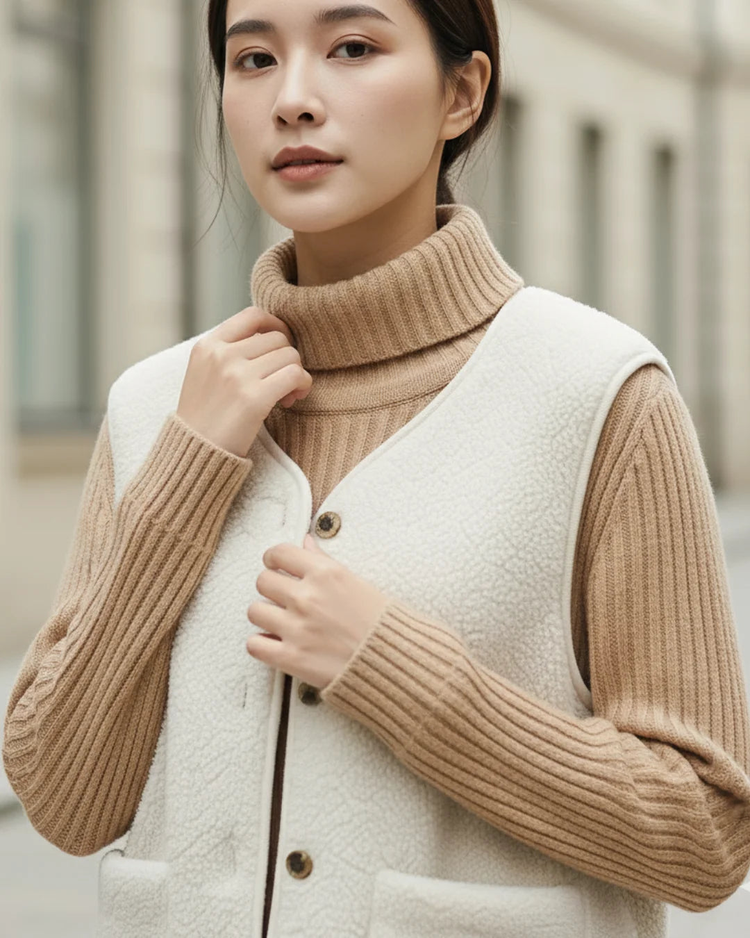 Solene™ – Parisian Wool Cardigan for Effortless Elegance