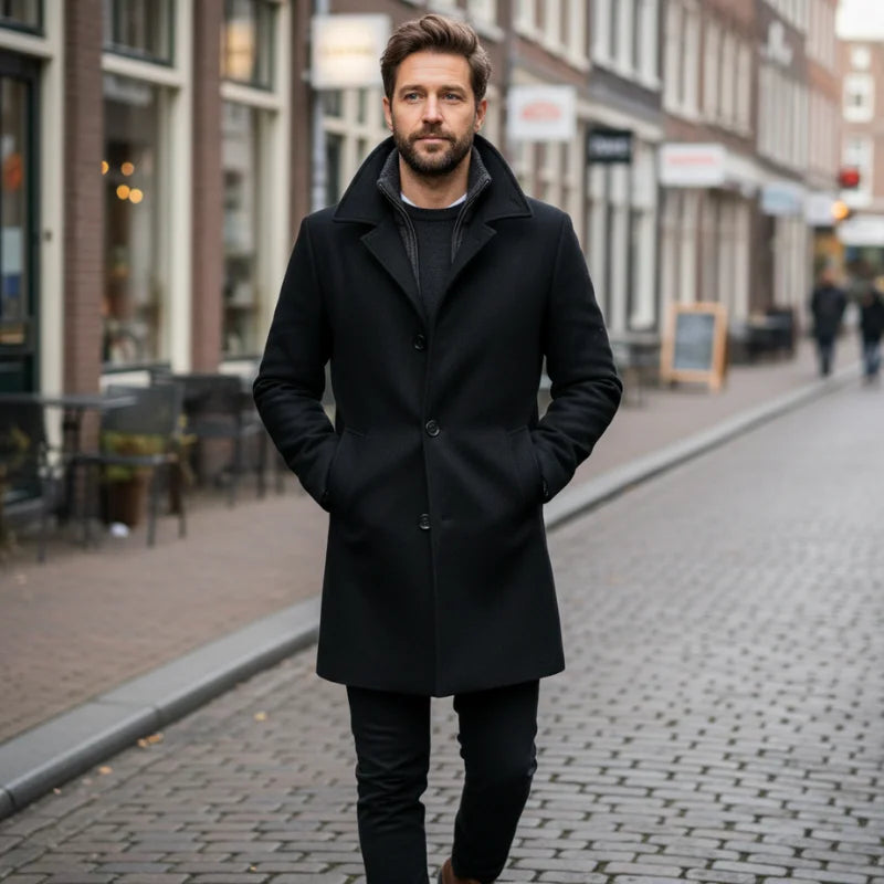 Two-Piece Men’s Coat for Style and Warmth - Peaky™