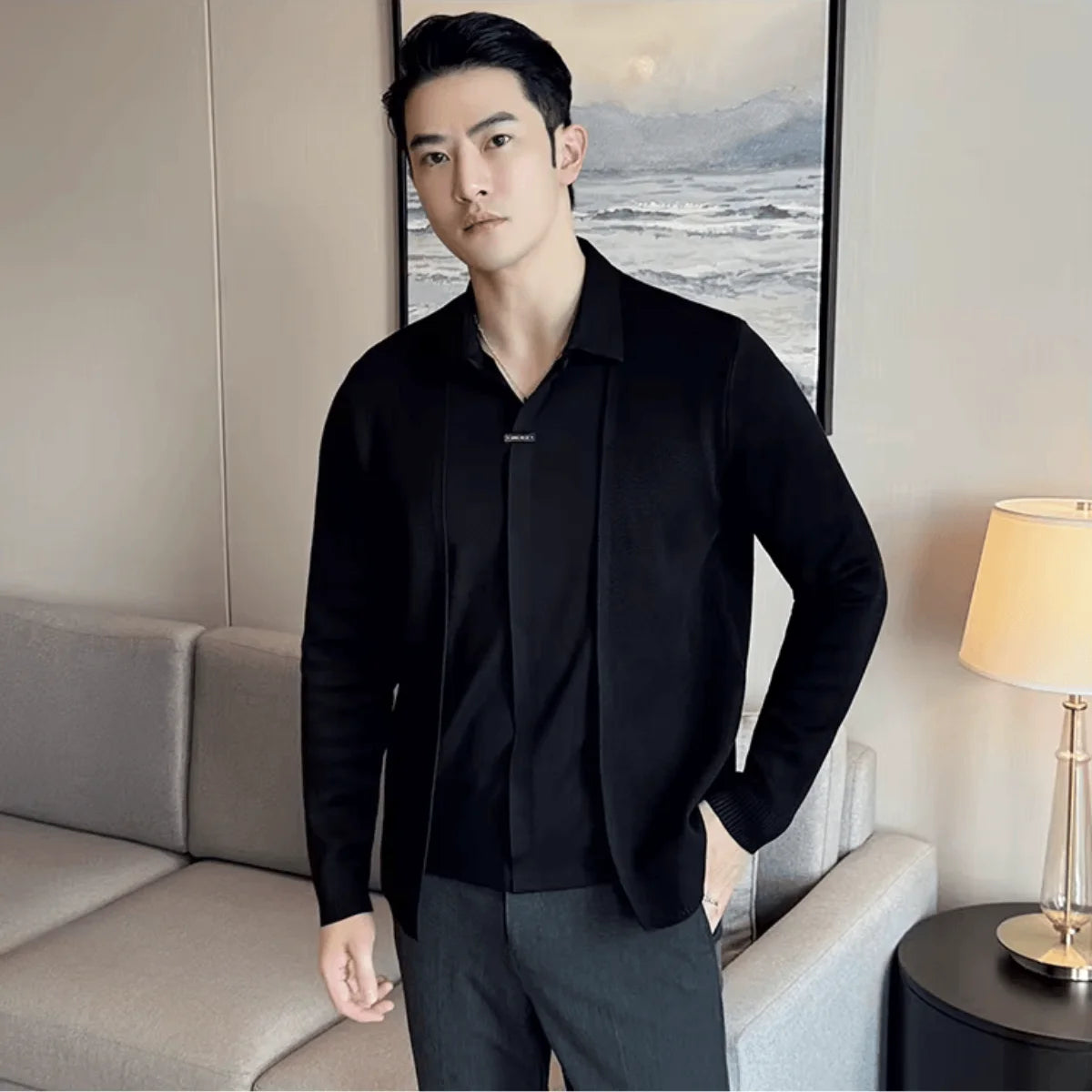 Layer™ – 2-in-1 Shirt with Cardigan Effect