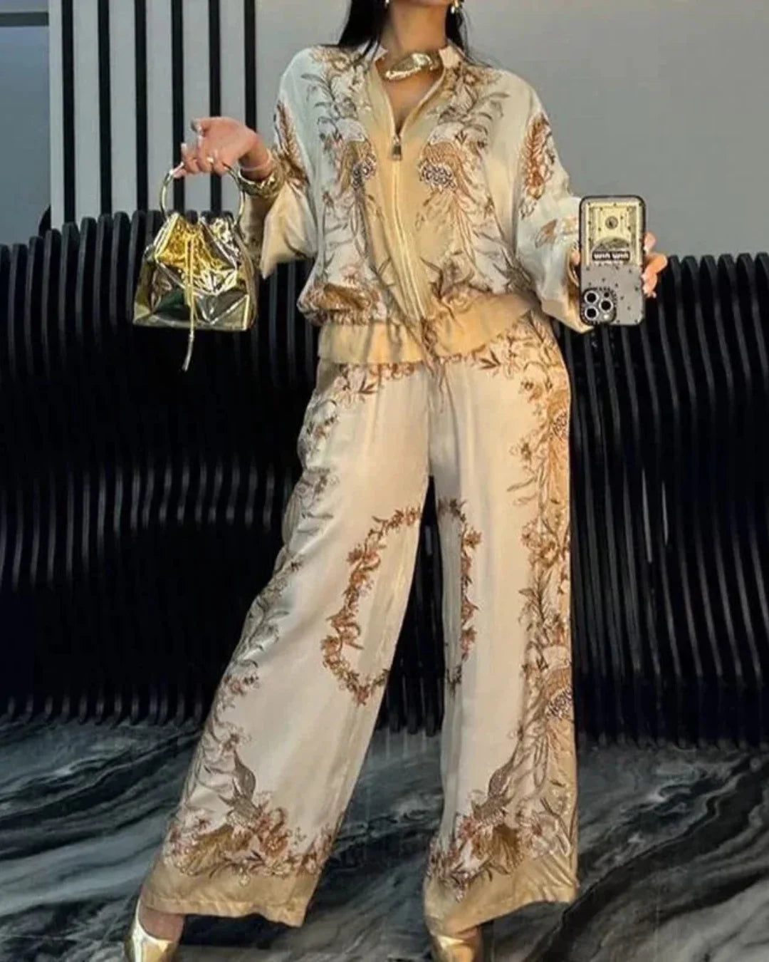 Satin Set with Elegant Shine and Effortless Comfort - Saori™