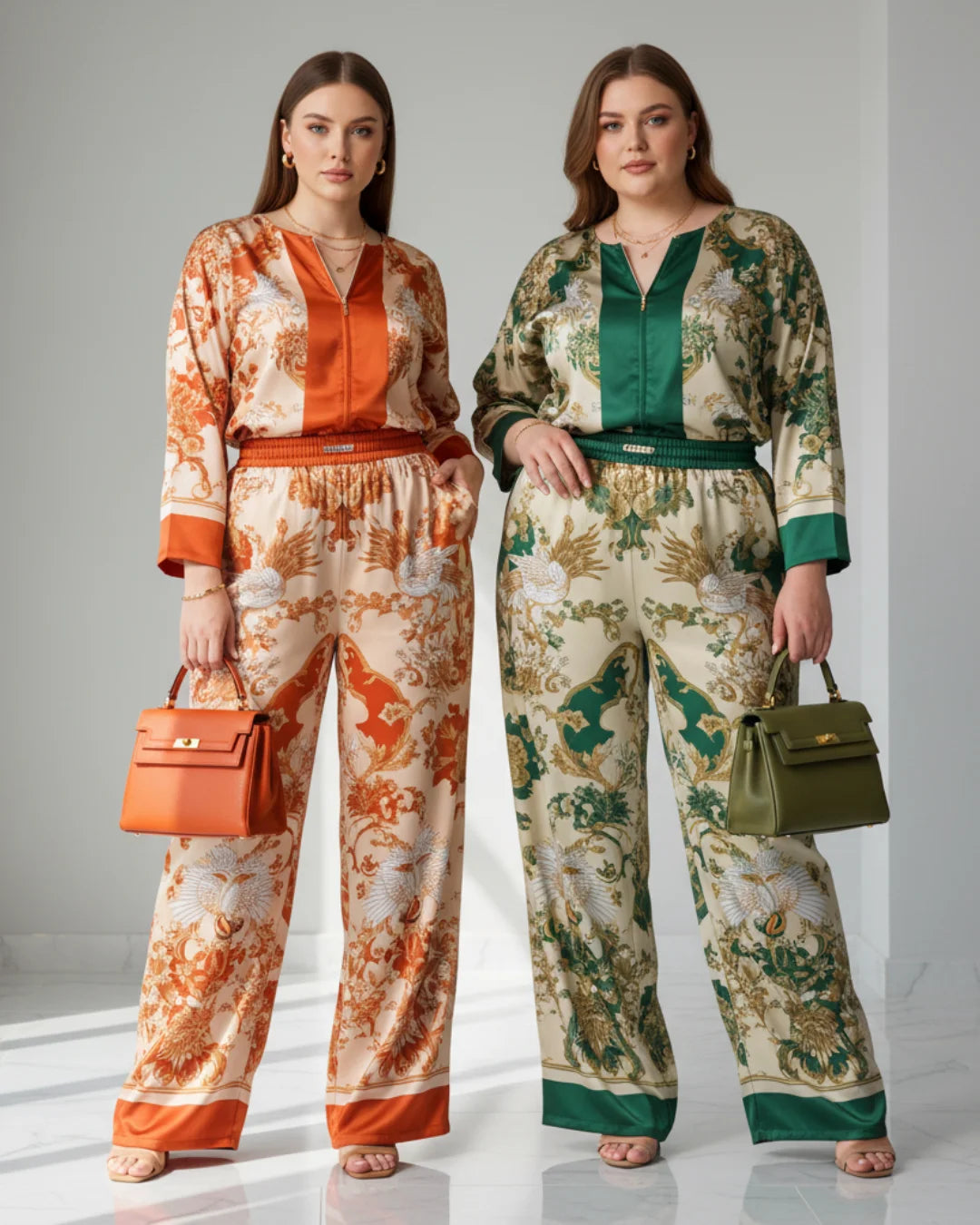 Saori™ – Satin Set with Elegant Shine and Effortless Comfort