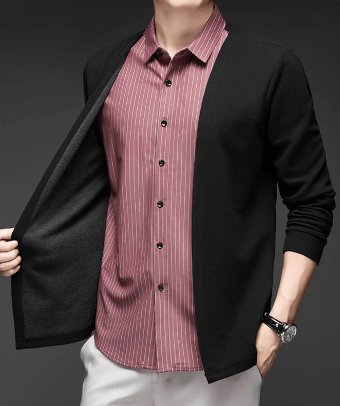 Gianluigi™ – Italian Cut 2-in-1 Cardigan Shirt