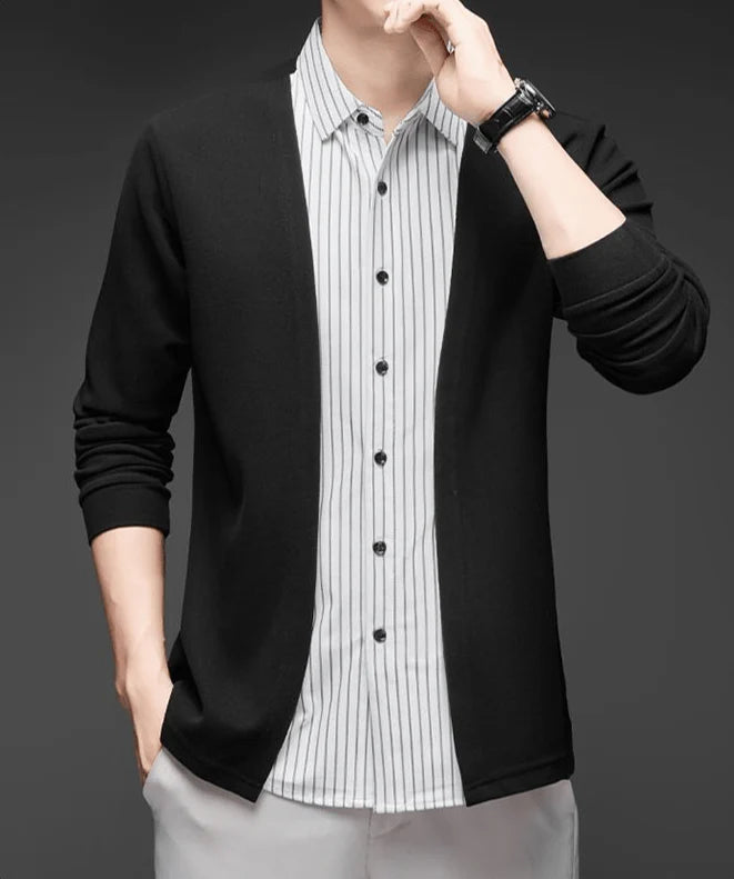 Gianluigi™ – Italian Cut 2-in-1 Cardigan Shirt