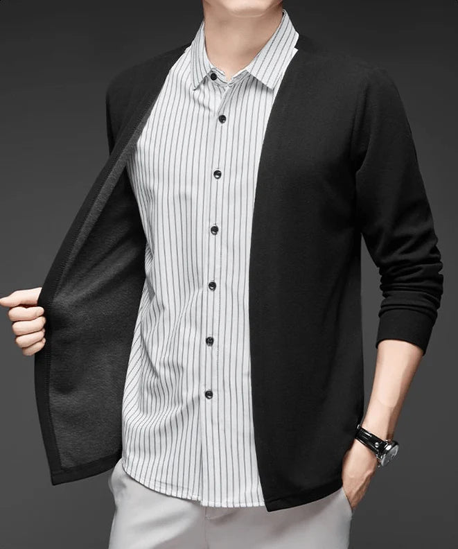 Gianluigi™ – Italian Cut 2-in-1 Cardigan Shirt