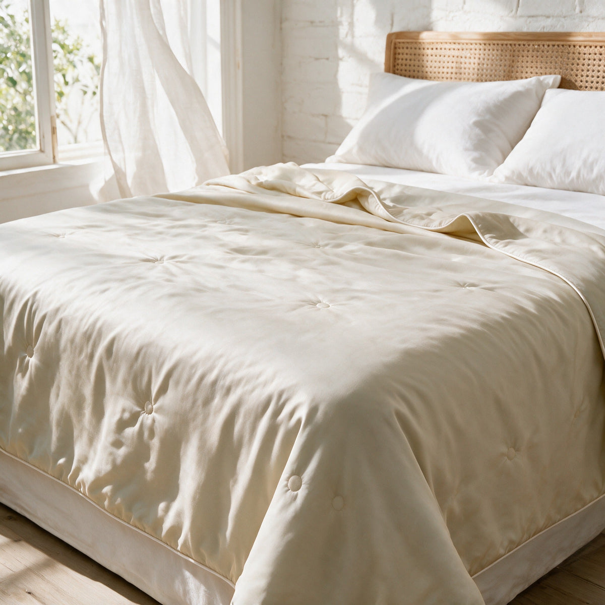 Seaton summer duvet in Sand